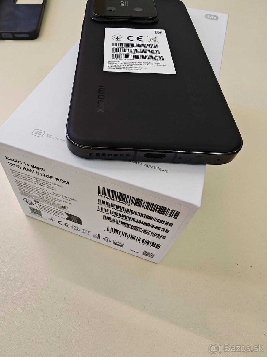 Xiaomi 14 Black 12GB RAM 512GB ROM model 23127PN0CG - 5
