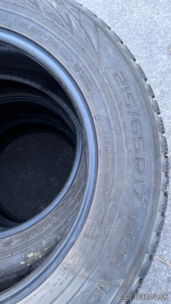 215/65 r17 zimné sada - 5