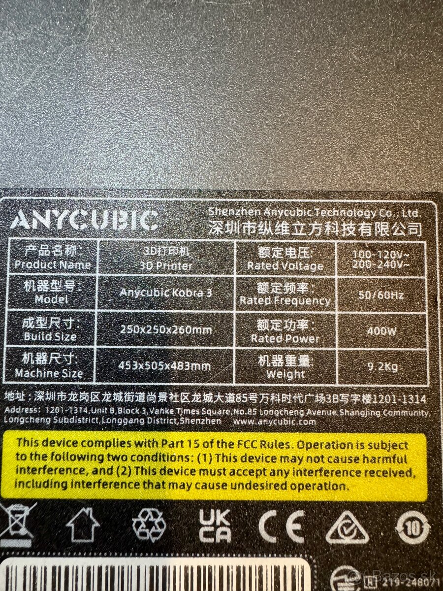 Anycubic Kobra 3 - 3D tlačiareň , aj pre začiatočníkov - 5