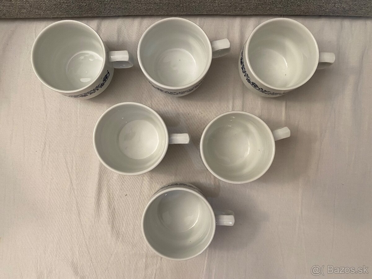 Gastro šálky na kávu - vzor kvety - 5