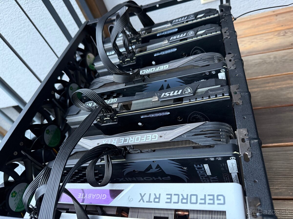 Mining rig 6× NVIDIA GeForce RTX 3060/3070 + SimpleMining OS - 5