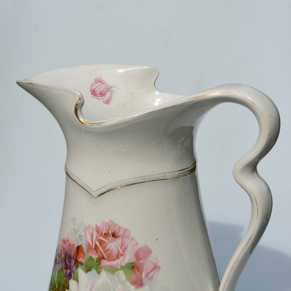 Royal Doulton Starožitná veľká umývacia sada s vázou - 5