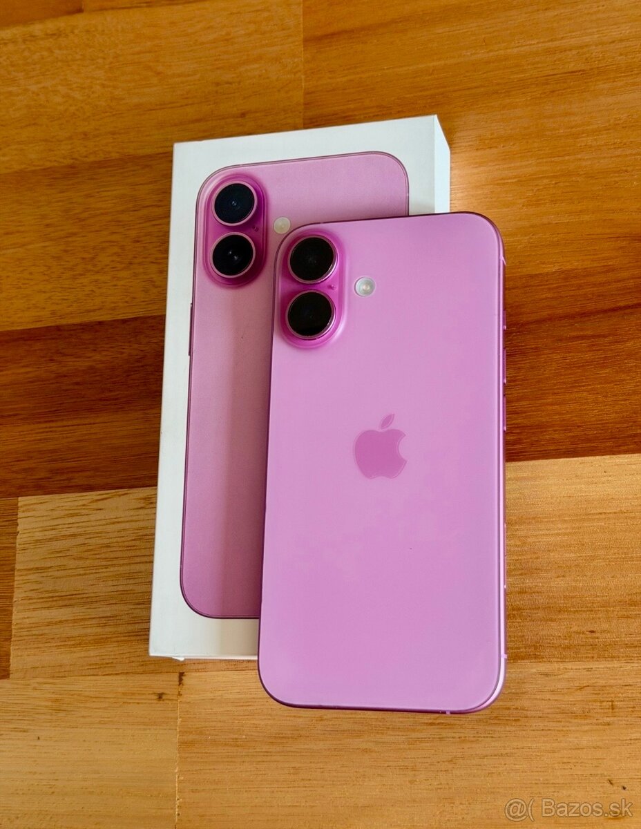 iPhone 16 Růžová BATERIE 100% TOP - 5