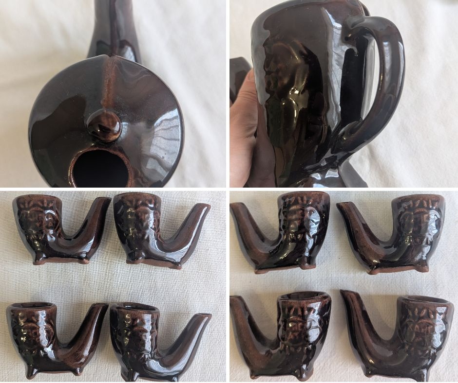 Bulharský čajník, Čutora, Mosadzný mažiar, váza - 5