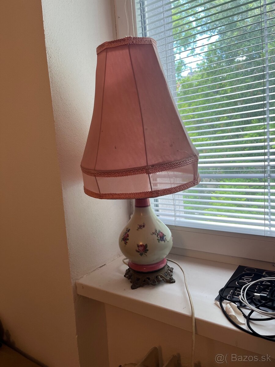 Starožitná porcelánová lampa - 5