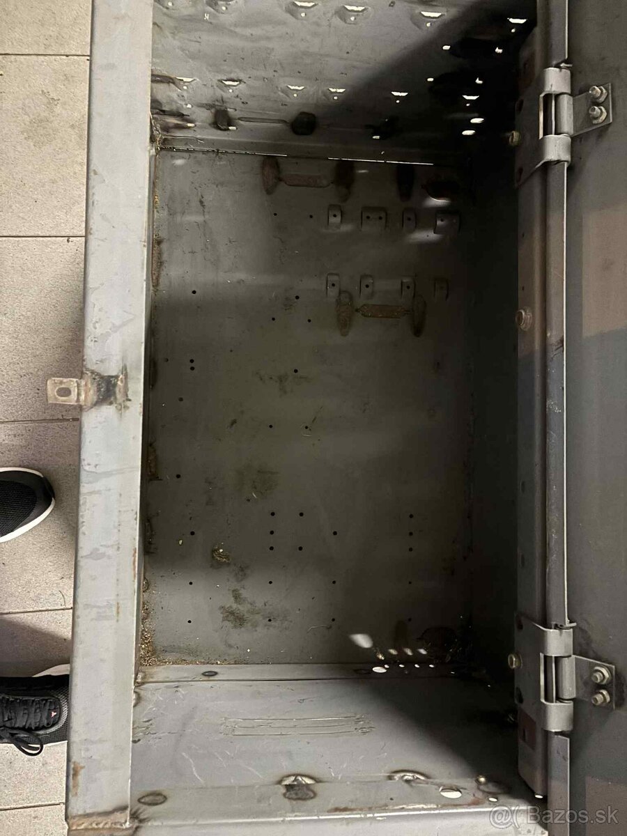 Úložný box na náradie - kovový/sivý - 5