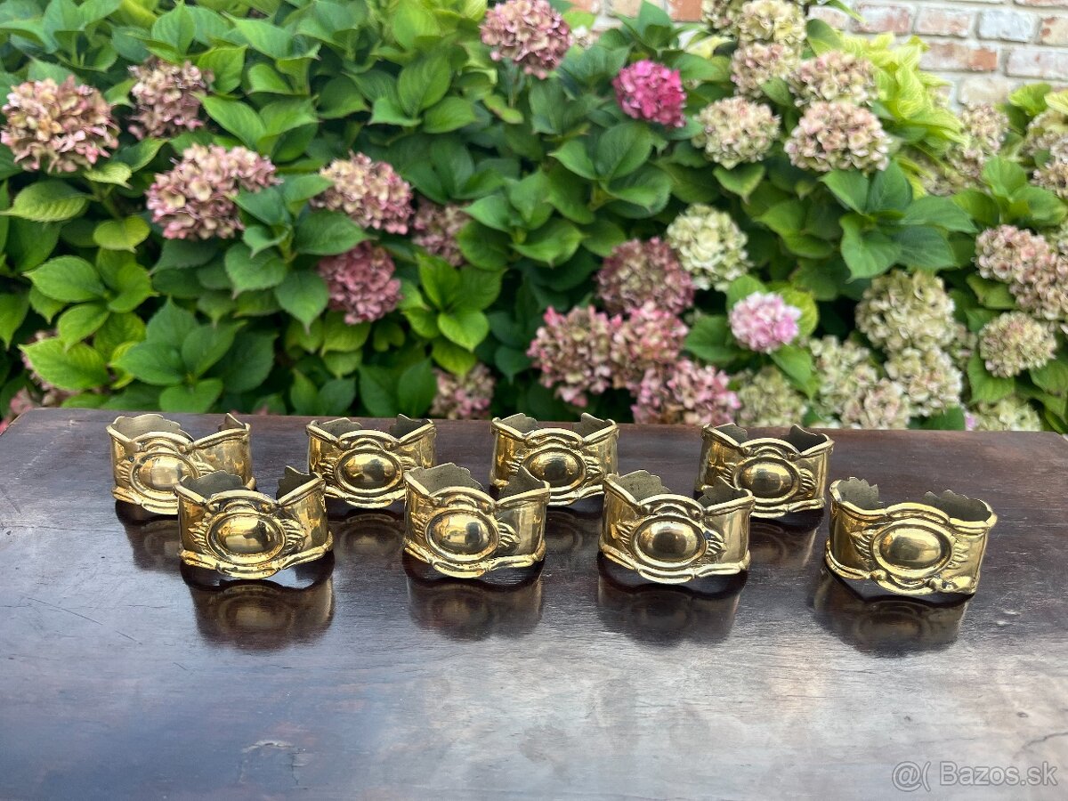 Mosadzné krúžky na servítky - 5