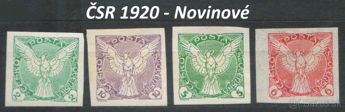 Poštové známky, filatelia: ČSR+ČSSR, slávne série B - 5