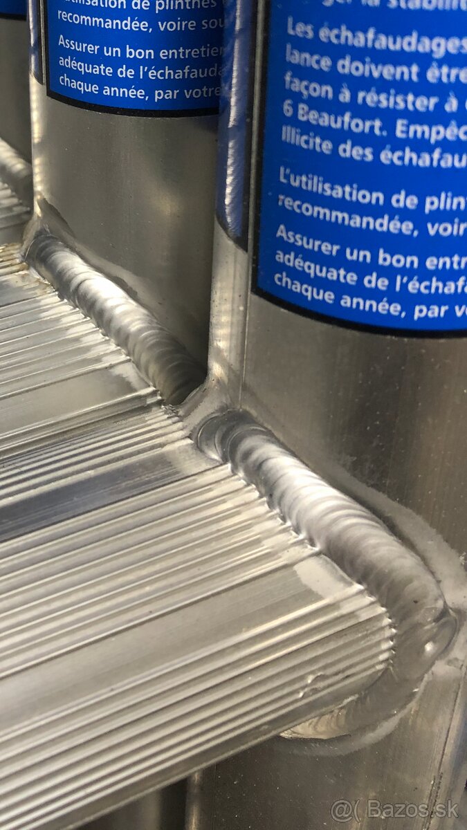 Pojazdné hliníkové lešenie. AL 75 z Nádstavbou - ZOSILNENÉ - 5