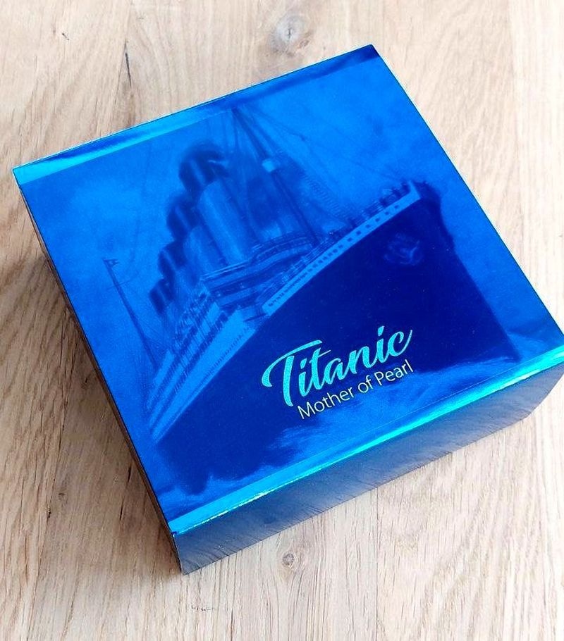5 oz Titanic stříbrná mince Antique Finish, emise 49 kusů - 5