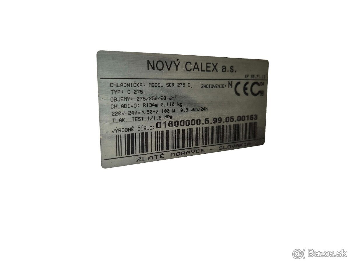 Calex chladnička s mrazničkou - 5