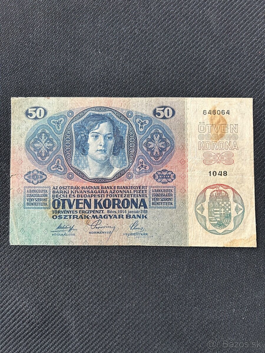 Bankovky, rakusko Uhorsko - 5