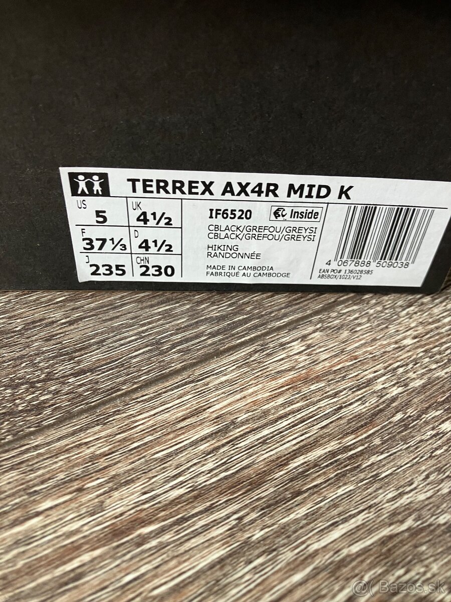 Adidas Terrex AX4R Mid K 37 1/3 - 5
