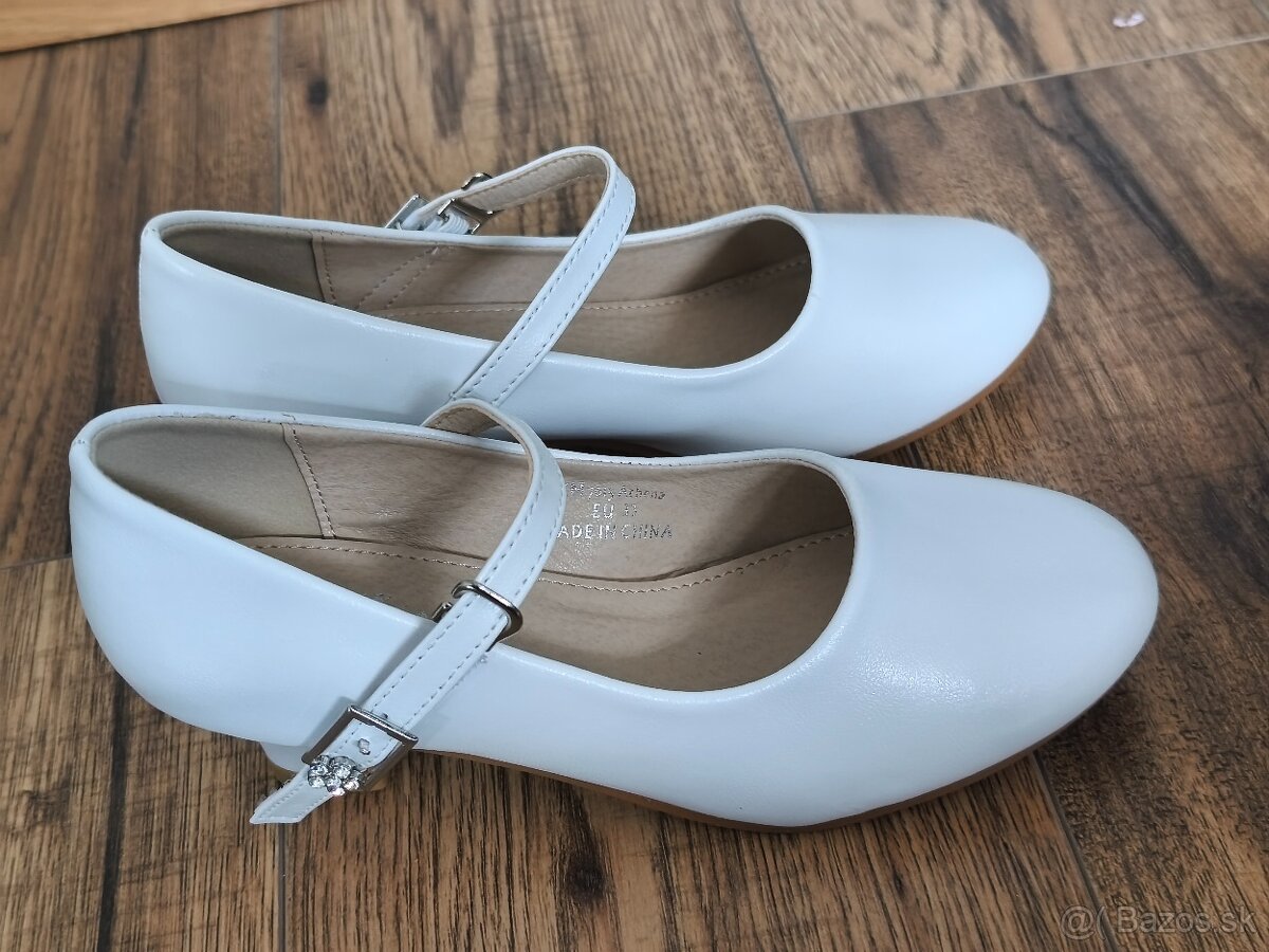 Spoločenské topánky pre dievčatko veľ 33 - 5