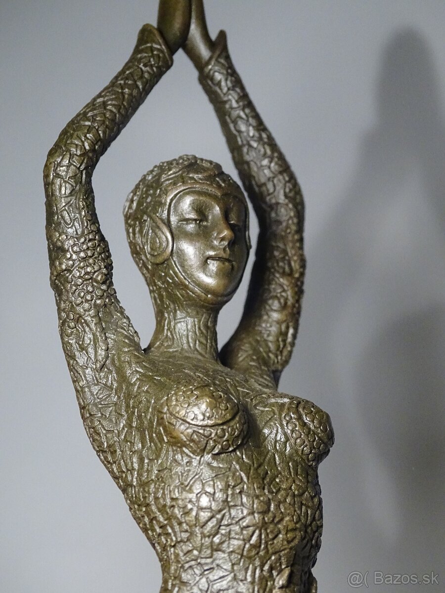 bronzová socha "Starfish Dancer" sign. D.H.Chiparus, 29cm - 5