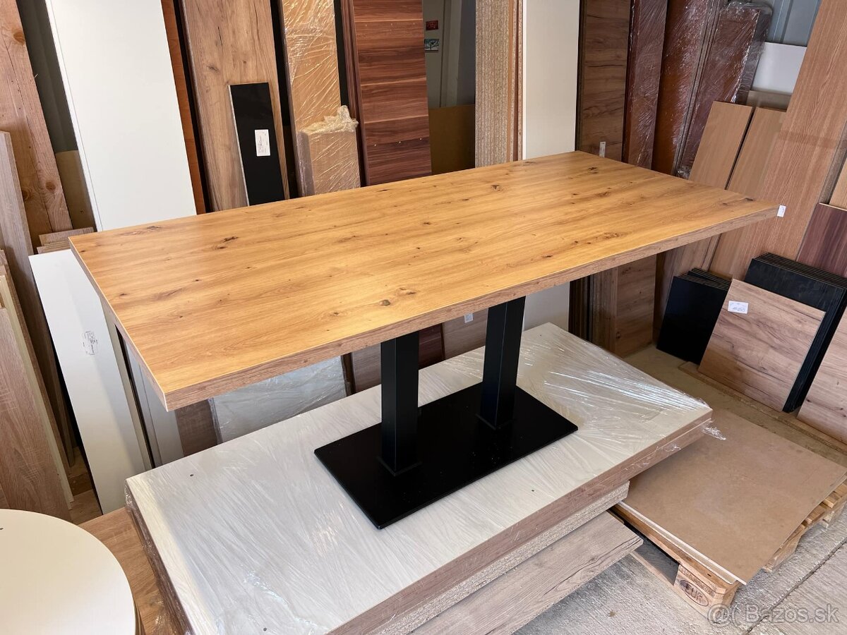 Predám jedálenské stoly na centrálnaj dvojpodnoži - NOVE - 5