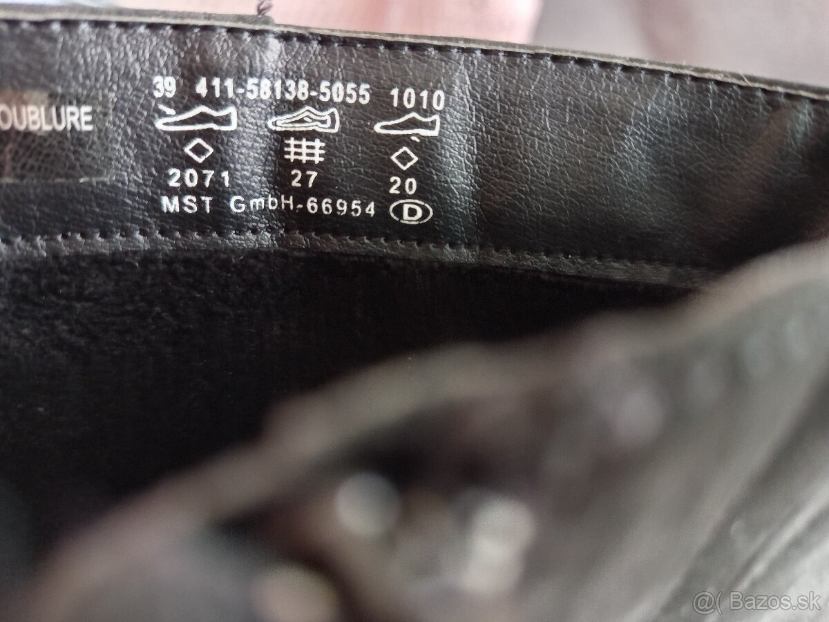 Dámske čižmy Bugatti veľ.39 - 5