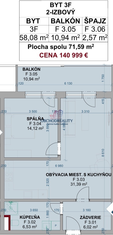 GREEN SIDE IX. - 2 - izbové byty s balkónmi - 5