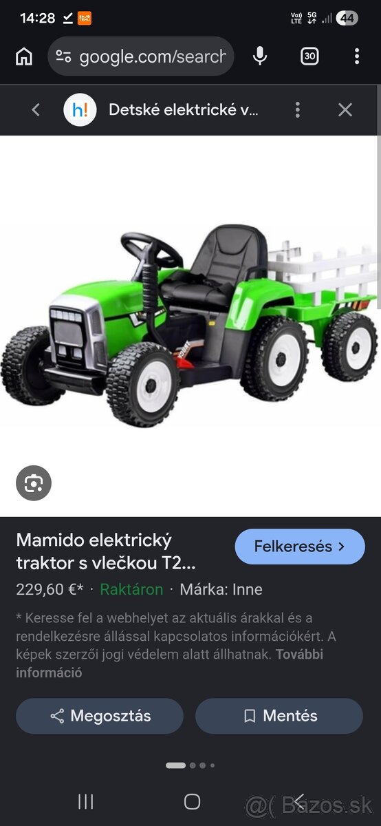 Detský elektrický traktor Workers - 5