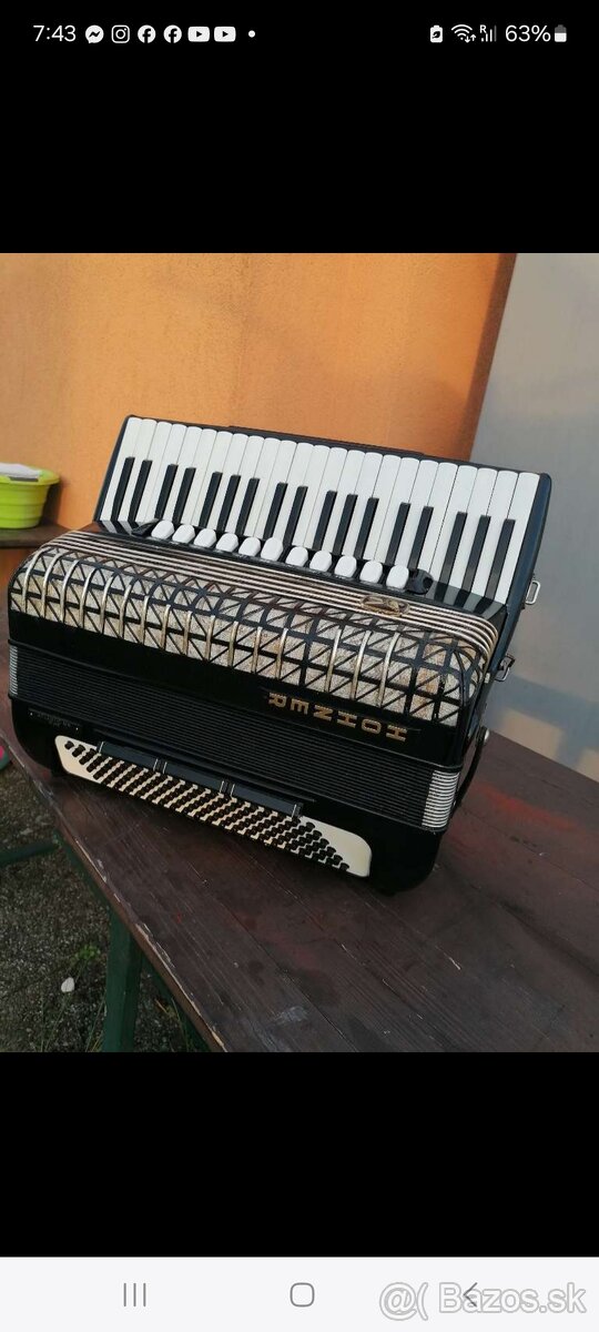 Predám Hohner 120 Bas - 5