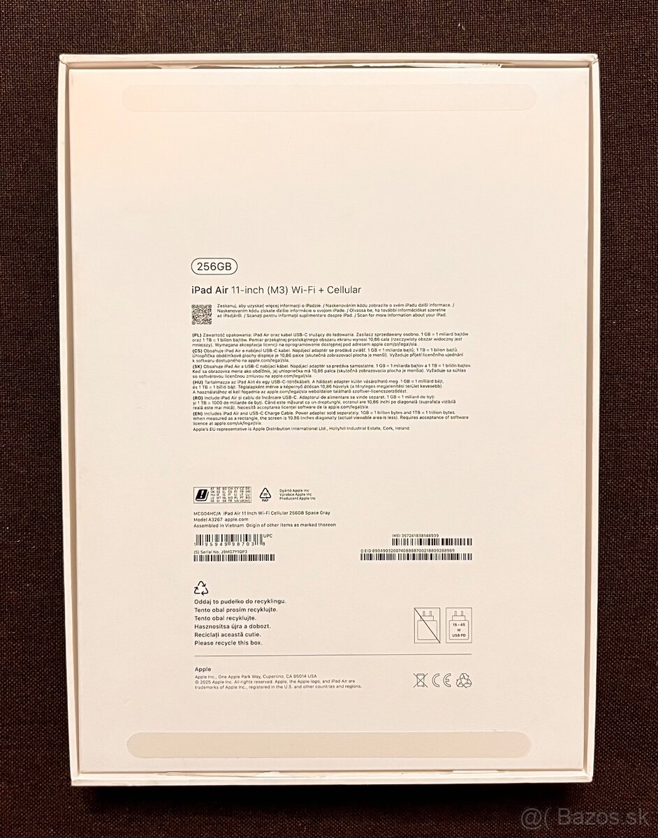 Predám iPad Air 11 M3 256gb Cellular - 5
