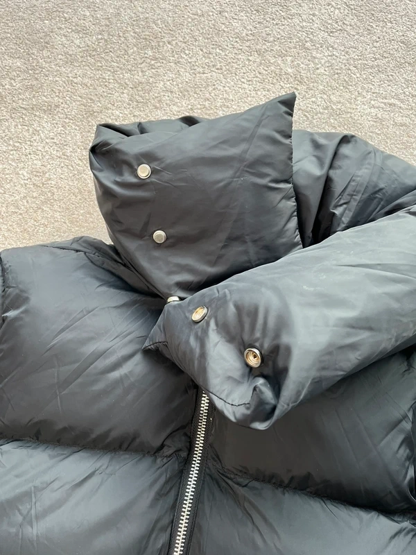 Rick Owens Short Funnel Neck Padded Puffer Jacket M/38/10 - 5