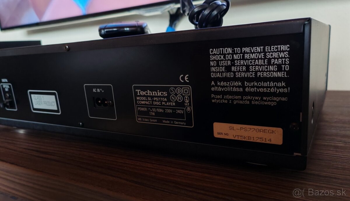 CD prehrávač Technics SL-PS770A ako nový - 5