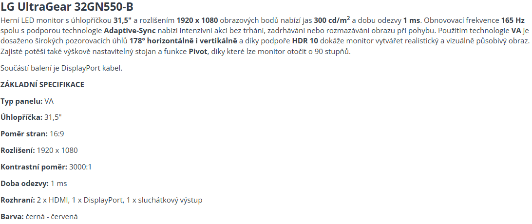31,5" LG UltraGear 32GN550-B - 5