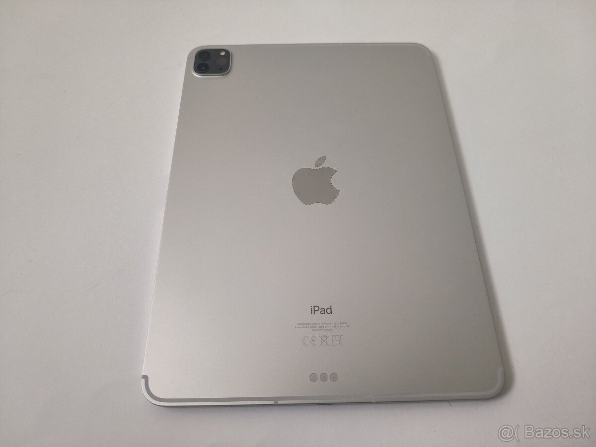 apple ipad PRO 11 M1 128gb Silver Cellular / 3. Generácia - 5