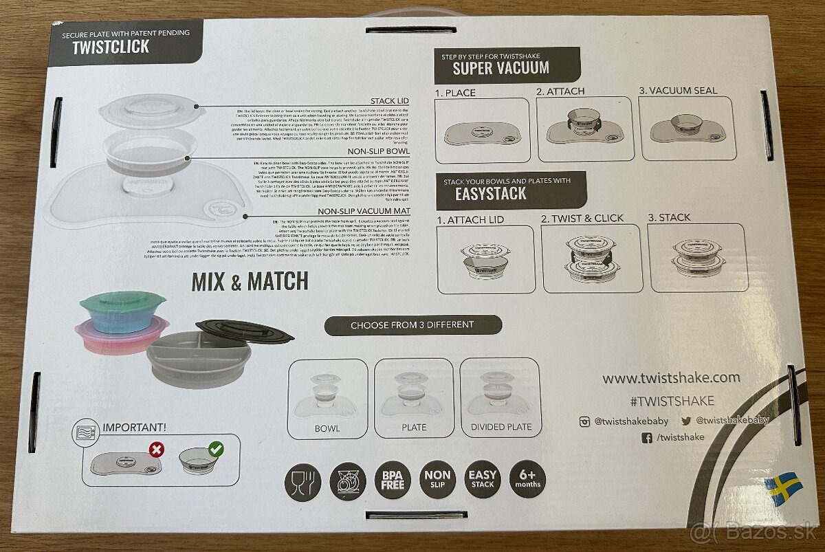 DETSKÁ PODLOŽKA S TANIEROM Twistshake za 10eur - 5