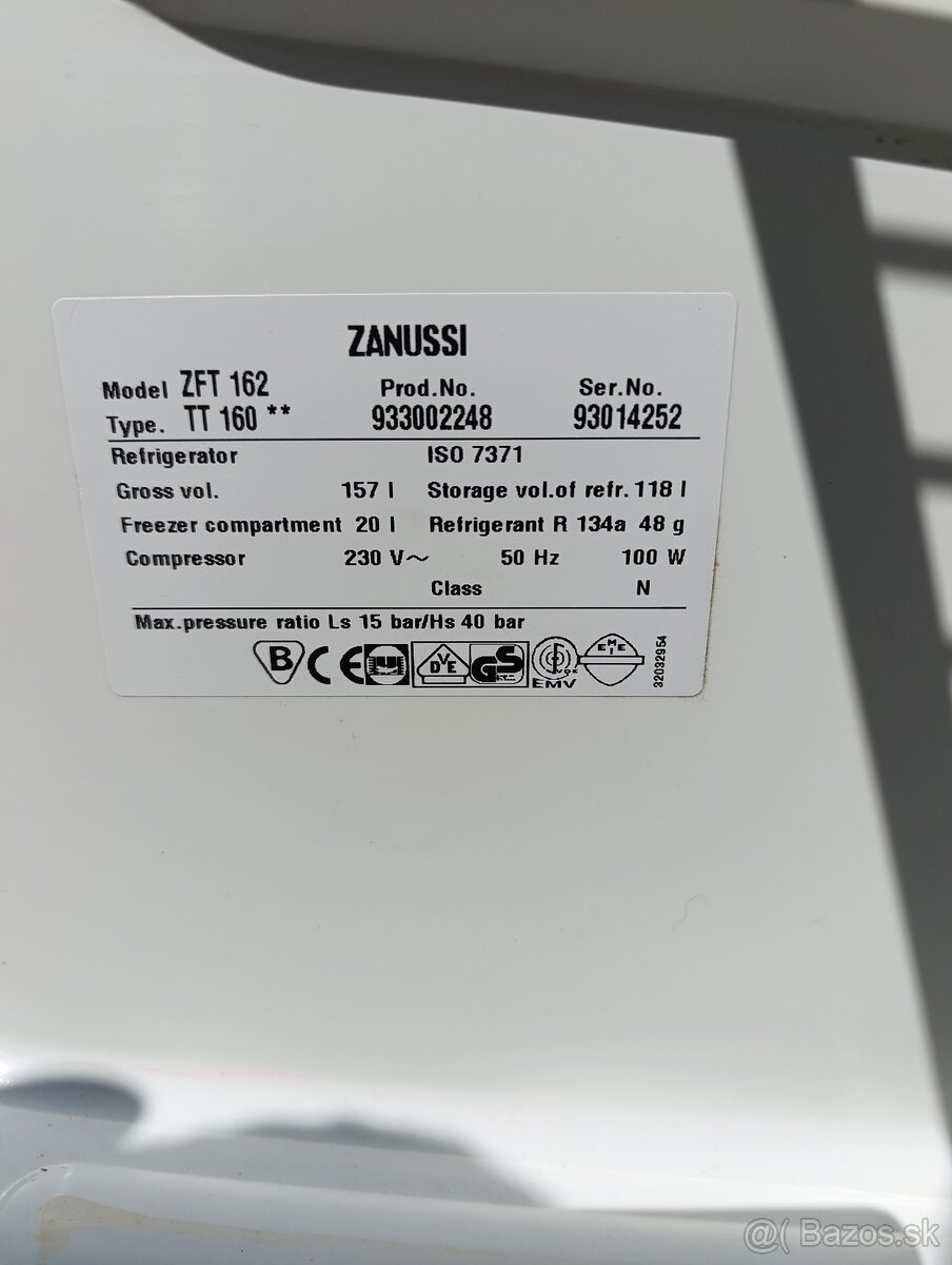 Chladnička Zanussi 138 l - 5