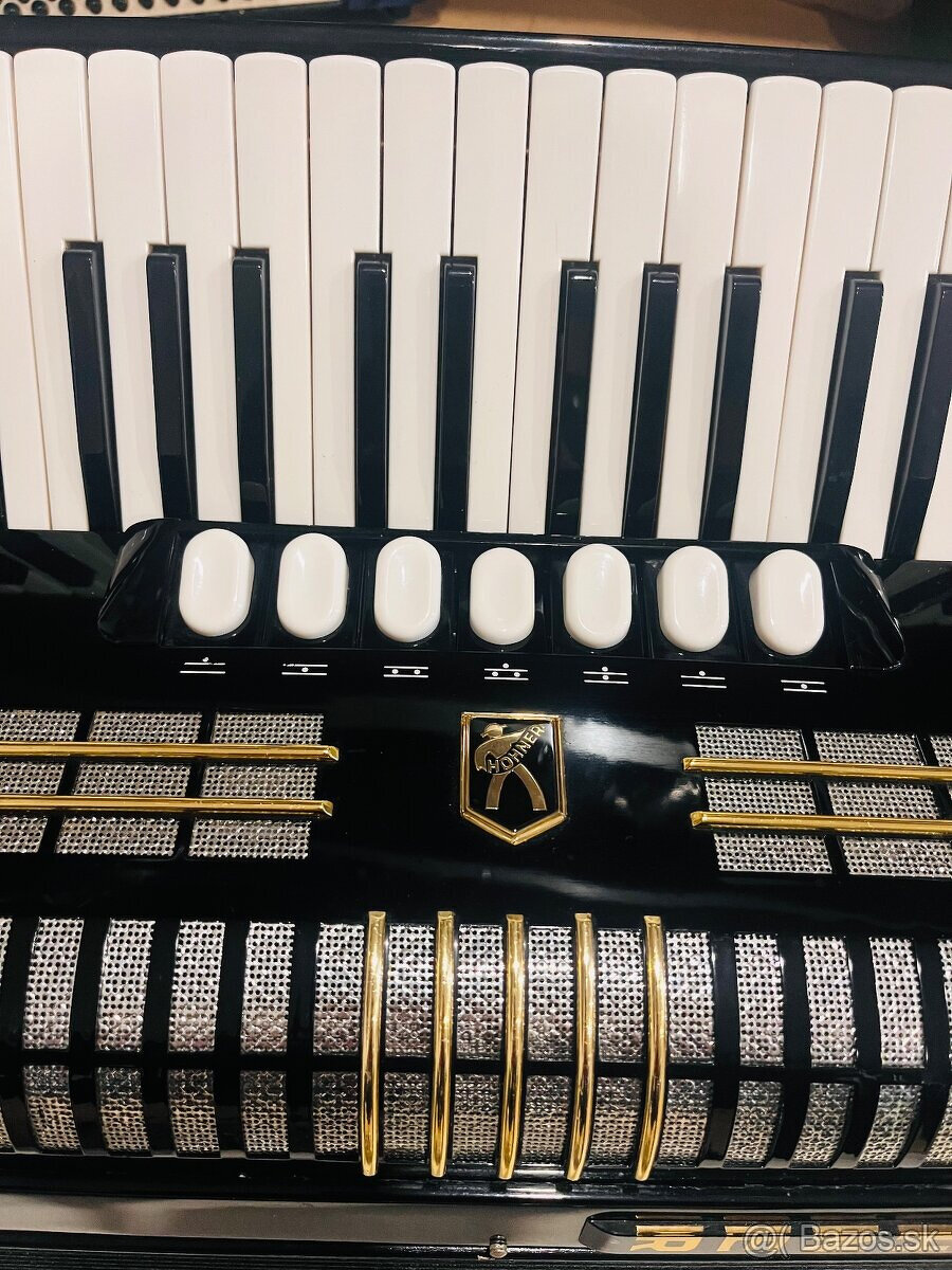 Predám akordeón Hohner Verdi II N- 96 Basový - Made in Germa - 5