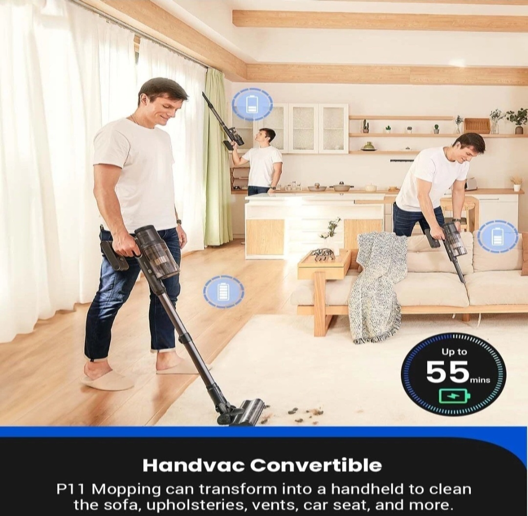 Vynikajúci Tyčový Vysávač PROSCENIC P11 MOPPING až 45kPa - 5