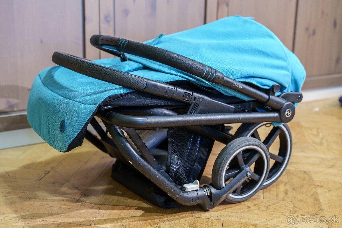 Kočík CYBEX EEZY S+ 2 River blue s príslušenstvom - 5