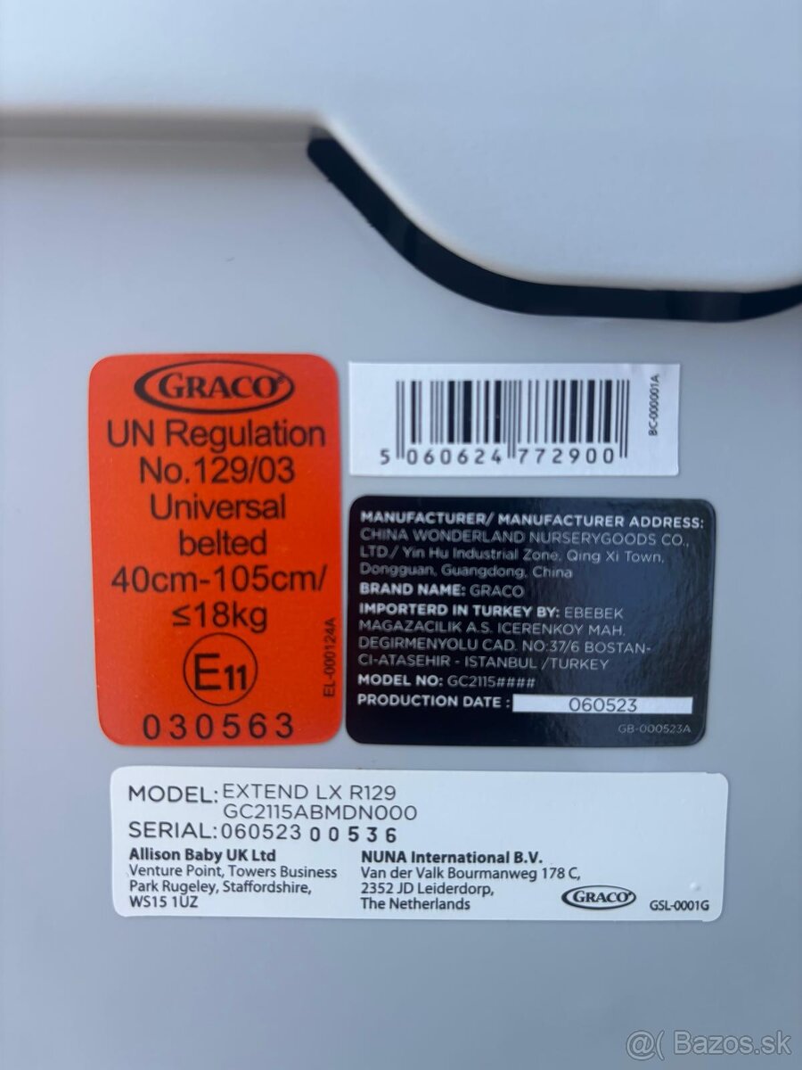 Autosedačka Graco Extend LX R129 midnight - 5