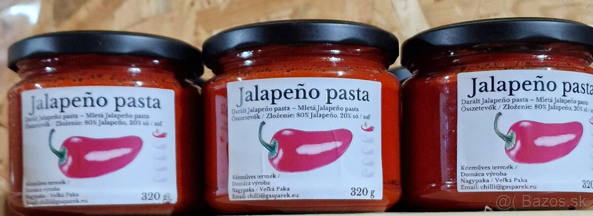 Na predaj domáce Chilli omáčky, chilli pasta, jalapeno - 5