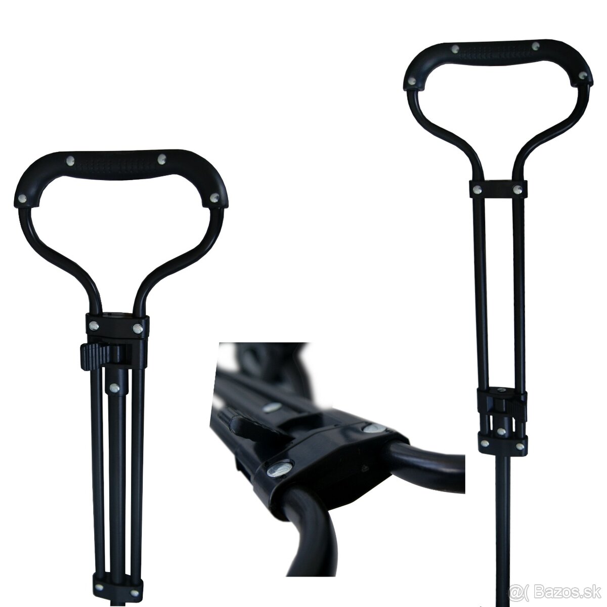 Skladací prepravný vozík PREMIUM - hrubé kolesá - 5