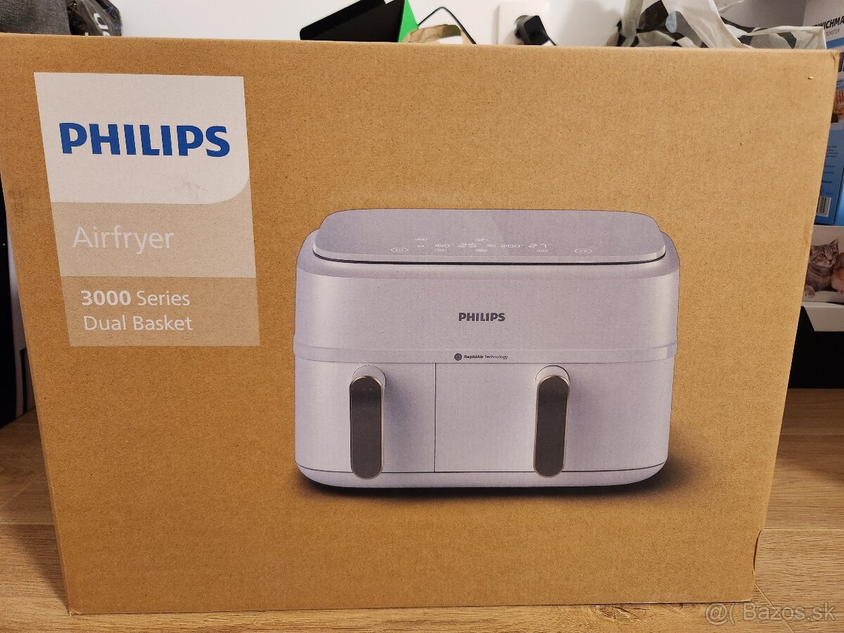 Fritéza teplovzdušná Philips Airfryer Dual Basket 9 l, NA353 - 5