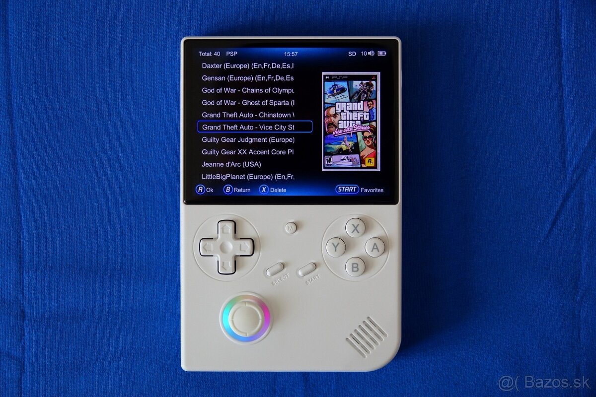 Anbernic RG40XX V nová konzola - SONY PSP a PSX + hry - 5