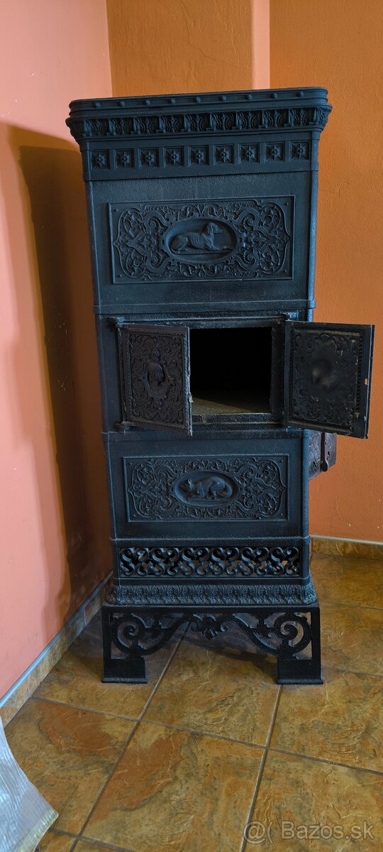 Starožitná liatinová pec. - 5