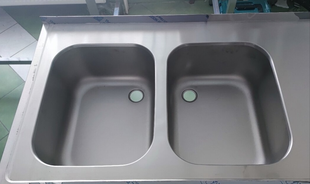 Nerezový drez, umývací stôl - 5