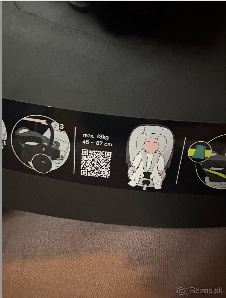 Predám autosedačku (vajíčko s podstavcom) CBX by Cybex Aton - 5