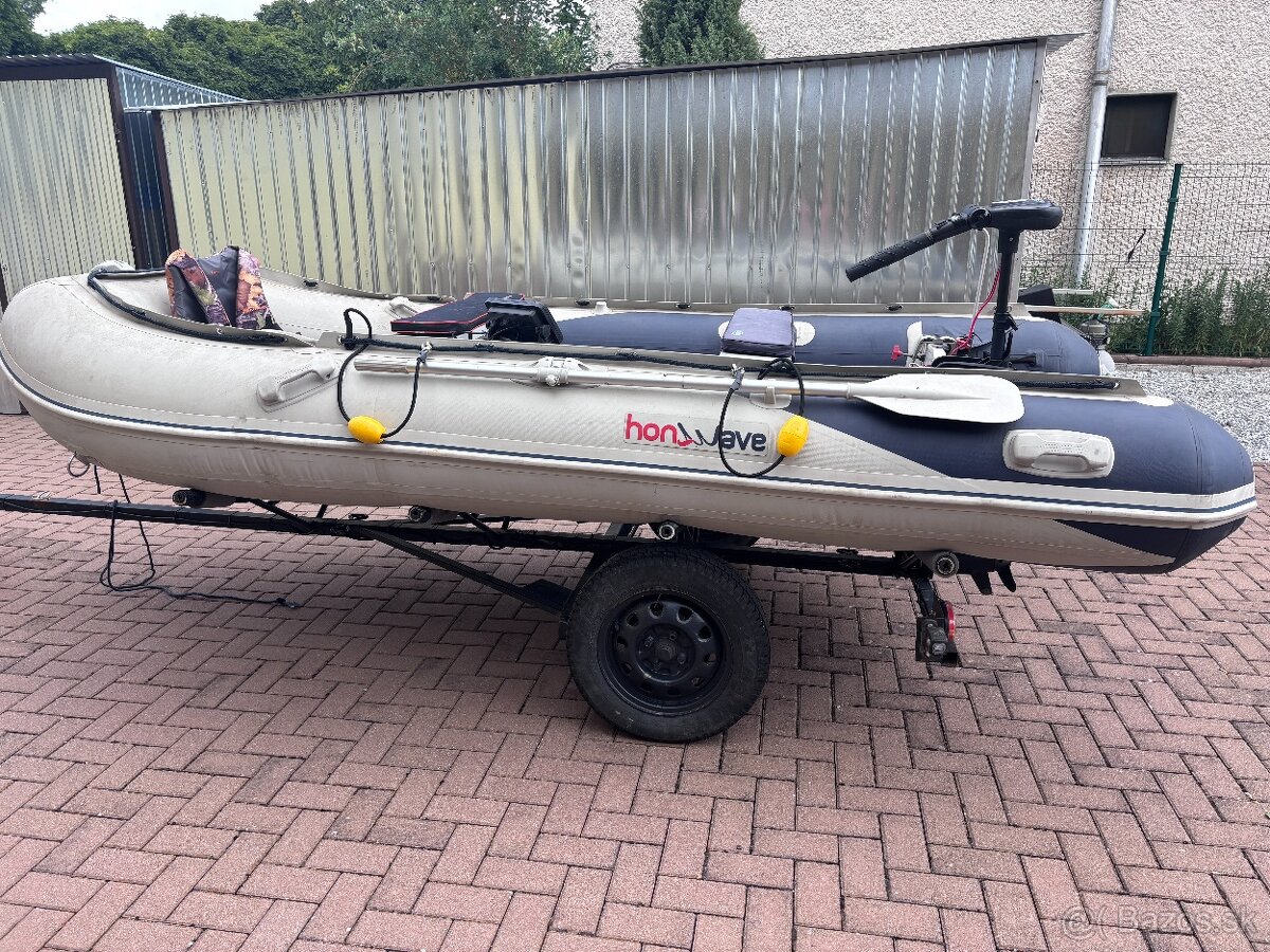 Honda Honwave 360 gumený čln s benzínovým a elektro-motorom - 5