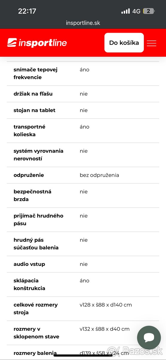 Magnetický bežecký pás inSPORTline - 5