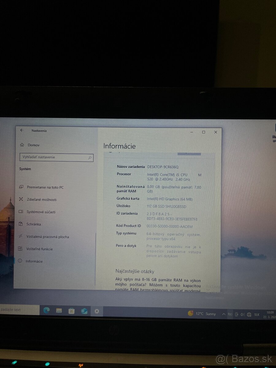 HP ProBook 6450b | i5 | 8GB RAM | 120GB SSD | Win 10 - 5