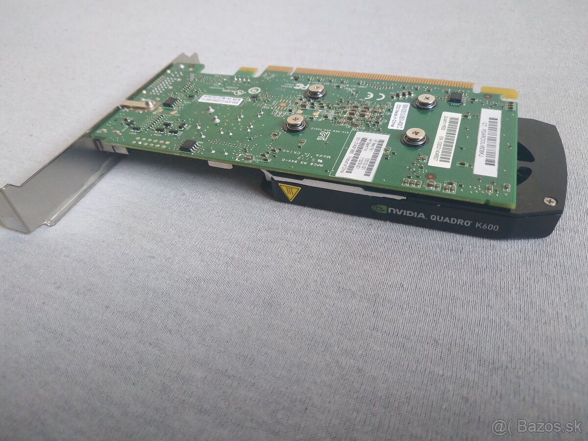 HP NVIDIA Graphics PLUS Quadro K600 Low Profile - 5