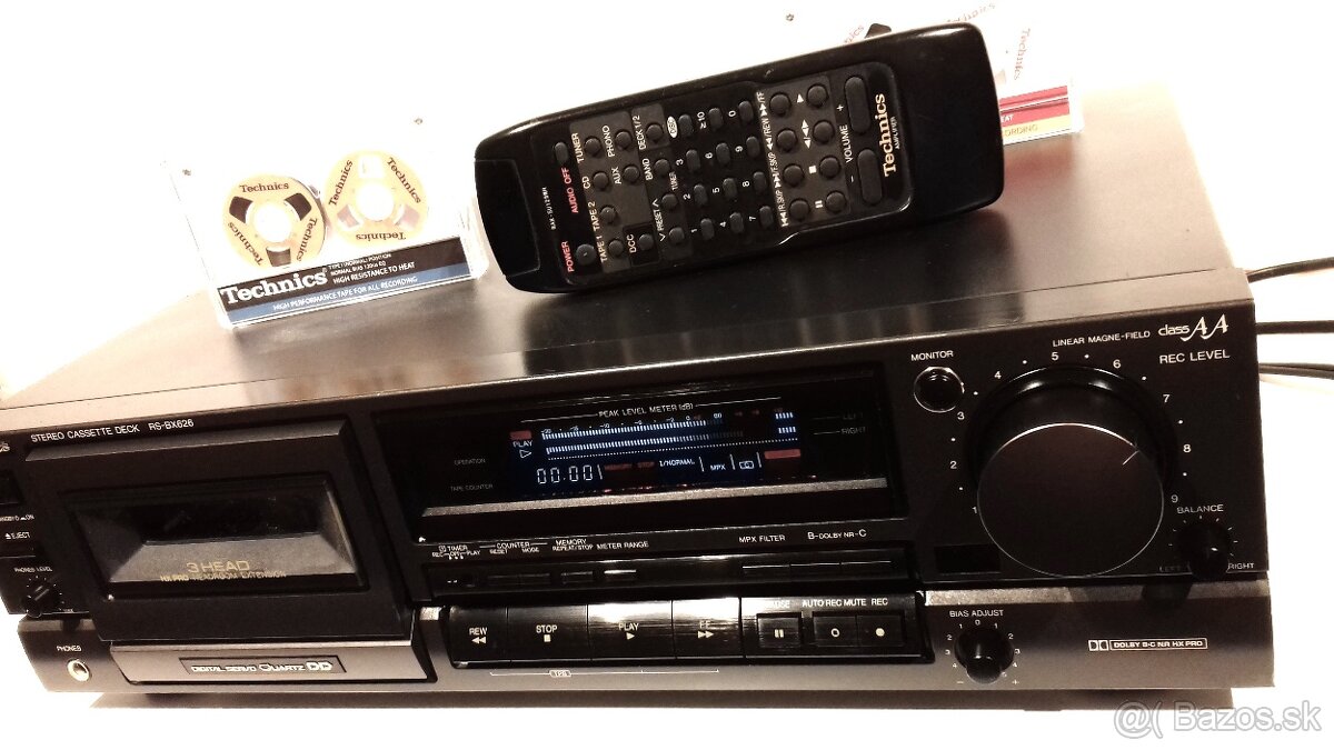 ClassAA spickovy deck 3-hlavy TECHNICS RS-BX626, Japan, AK31 - 5