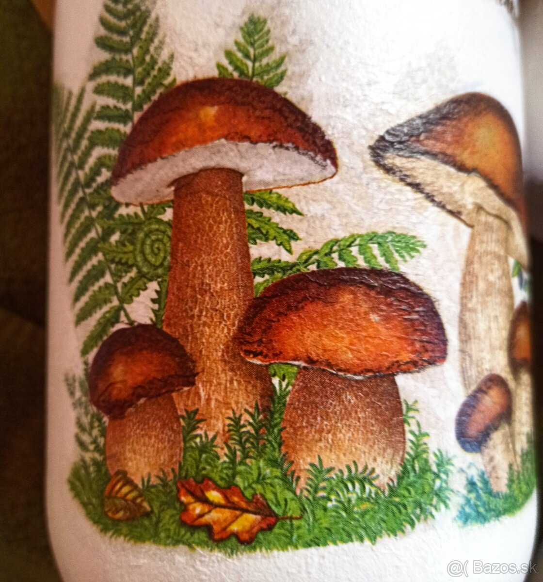 Poháre na hríby s motívom hriby - 5