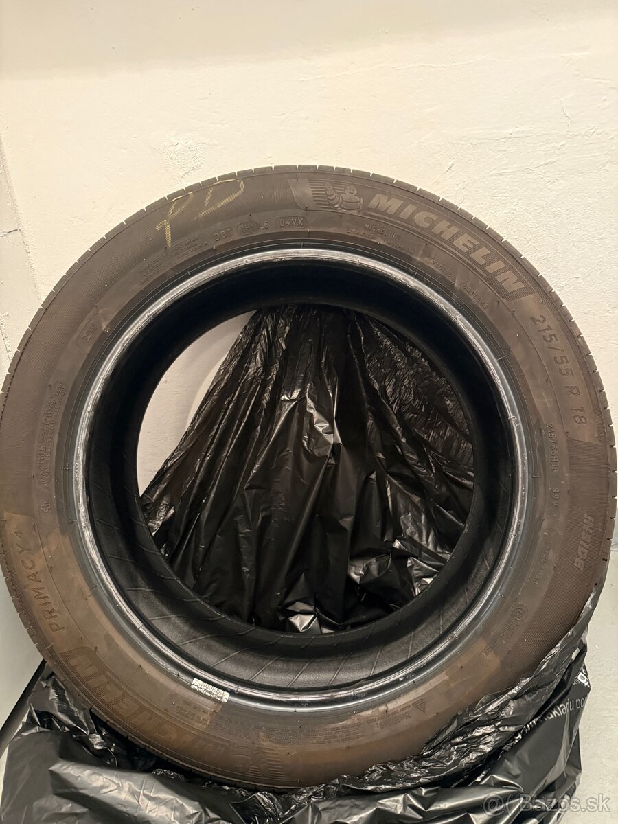 Letné Pneu Michelin Primacy 215/55 - R18 - 5
