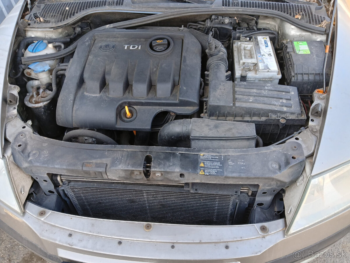 Škoda Octavia II. 1.9 TDI 77kW, kód motoru BXE - 5